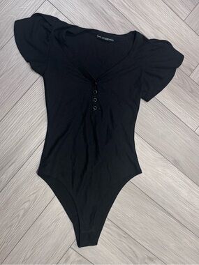 GUESS Black One-Piece Bodysuit